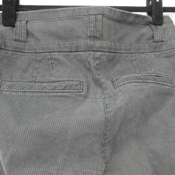 DYNAMITE | size 7 | Striped Charcoal Pants | Faux Pockets - Picture 11 of 16